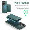 For Samsung Galaxy S23 Ultra 5G DG.MING MAGKING-K2 Series MagSafe RFID Card Bag Detachable Phone Case(Green)
