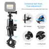 PULUZ Motorcycle O-Clip Quick Release Clamp Handlebar Fixed Mount Holder for GoPro and Other Action Cameras(Black)