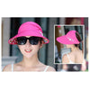 Women Summer Casual  Going Out Ultraviolet-proof Korean Style Folded Sun Block Hat Breathable And Light