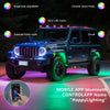 6 in 1 G6 RGB Colorful Car Chassis Light LED Music Atmosphere Light With Dual Control Remote Control