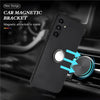 For Samsung Galaxy A56 5G Matte Ring Holder TPU Phone Case(Black)