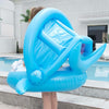 PVC Inflatable Childrens Swimming Ring Play Water Toys Inflatable Shark Shade Seat, Size:95 x 78 x 70cm