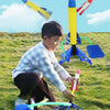 Outdoors Children Stepping-on Rockets Pop-up Rocket Toy, Spec: Launcher+3 Light Rocket