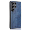 For Samsung Galaxy S25 Ultra 5G Cow Pattern Sewing Back Cover Phone Case(Blue)