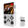 R36S Retro Handheld Game Console Linux System 3.5-Inch IPS Screen Portable Video Player 64G White