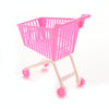 3 PCS Plastic Doll Simulation Trolley Shopping Cart Toy Children Birthday Gift(Pink)