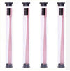 4  PCS /set Wheat Straw Toothbrush Soft-Bristle Toothbrush Bamboo Charcoal Head 18cm PVC Casing Portable Packaging Travel Toothbrush(Pink)