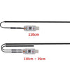 Car Interior Fiber Optic Cold Light RGB Ambient Lamp Center Phantom Footwell Atmosphere Lights, Style: One To Two 110cm+35cm(Colorful Double Control)