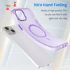 For iPhone 15 Plus MagSafe Frosted Translucent TPU + PC Full Coverage Phone Case(Dark Purple)