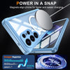 For Samsung Galaxy S25 Ultra 5G Tempered Glass MagSafe Phone Case(Sky Blue)