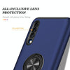 For Samsung Galaxy A30s / A50s / A50 PC + TPU Shockproof Magnetic Protective Case with Invisible Ring Holder(Blue)