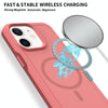 For iPhone 11 Shockproof MagSafe Armor PC Hybrid TPU Phone Case(Dark Pink+Maroon)