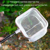 3D Fish Tank Fishing Net Stainless Steel Retractable Fish Shrimp Fish Net Pocket, Color: Large Round White