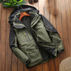 LSM-121 Men Autumn And Winter Jackets Grab Fleece Inner Lining Outdoor Hiking Clothes, Size: 6XL(Army Green)