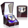 Watch Shaker Automatic Mechanical Watch Rotating Motor Winding Box, US / EU / UK Plug(Ebony White)