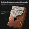 17 Tone Acacia Wood Thumb Piano Kalimba Musical Instruments(Coffee-Cat)