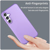 For Samsung Galaxy A55 5G Frosted Translucent TPU Hybrid PC Full Coverage Phone Case(Dark Purple)