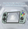 ANBERNIC RG405M Handheld Game Console 4 Inch IPS Touch Screen Aluminum Alloy Android 12 System 128G+128G 3100+Games(Black)