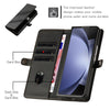 For Samsung Galaxy Z Fold3 5G Embossed Multi-functional Wallet Retro Leather Phone Case(Black)
