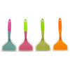 Silicone Nonstick Spatula Wide Mouth Steak Pizza Spatula Kitchen Tool(Pink + Green)