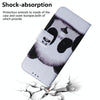 For Asus Zenfone 9 Coloured Drawing Leather Phone Case(Panda)