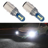 1 Pair BA20D DC12V 7.8W Car LED Fog Light (White Light)