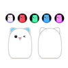 Color Change Cat Shape USB Rechargeable LED Silicone Soft Nightlight (Blue)