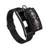 K7 1.14 inch TFT Screen Smart Call Bracelet, BT Call / Heart Rate / Blood Pressure / Blood Oxygen, Strap:Milanese Steel Strap(Black)