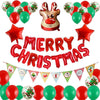 12 Inch Sequin Mall Decoration Balloon Christmas Set(Red Letters)