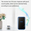 Wireless Doorbell 300m Range 38 Ringtones EU Plug Black