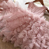 Summer Girls Sleeveless Tutu Lace Dress, Kid Size:140cm(Pink)
