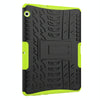 For Huawei MediaPad T3 10 Tire Texture Shockproof TPU+PC Protective Case with Holder(Green)