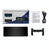 Three-color Projection Radio Alarm Clock USB Digital Alarm Clock Thermometer & Hygrometer