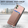 For Samsung Galaxy A06 4G Retro Magsafe Card Bag PU Back Cover Phone Case(Pink)