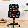 Stretch Chair Cover Office Armrest Lift Computer Chair Seat Cover, Size: S(Happy Christmas Green)