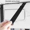 Multi-functional Car Sunshade Sunglasses ID Ticket Storage Bag Car Sun Visor Eyeglasses Case(Grey)