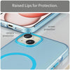 For iPhone 15 Plus MagSafe Frosted Translucent TPU + PC Full Coverage Phone Case(Blue)