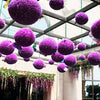 Artificial Grass Plant Ball Topiary Wedding Event Home Outdoor Decoration Hanging Ornament, Diameter: 10.7 inch
