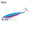 3 PCS PROBEROS LF103 Simulation Metal Sea Fishing Bait, Specification: 20g(F With Hook)