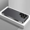 For Samsung Galaxy S25 Ultra 5G AG Frosted Electroplating Acrylic Phone Case(Black)