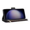 For Samsung Galaxy S25 5G Multifunctional Frosted Zipper Wallet Leather Phone Case(Black)