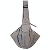 Grey Canvas Pet Carrier Sling Bag - Adjustable, Holds Pets Up To 5kg