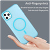 For iPhone 11 Pro Max MagSafe Frosted Translucent TPU + PC Full Coverage Phone Case(Blue)