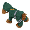 Waterproof Dog Raincoat, XL Green - Reflective, Breathable Jumpsuit