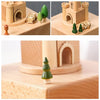 Castle Shape Home Decor Originality  Wooden Musical  Boxes