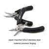 HSD HS-101C 4 inch 45 Degree Dending Mouth Mini Palm Toothless Fishing Plier Curved Nose Plier Handmade Plier