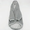 IDEPET Fleece Hooded Dog Sweater, Blue, L