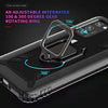 For Huawei P40 Pro / P40 Pro+ Carbon Fiber Protective Case with 360 Degree Rotating Ring Holder(Black)