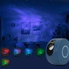 Star Projection Lamp Remote Control LED Colorful Laser Night Light UK Plug(Gray Blue)