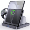 3 In 1 Wireless Charger For Samsung Galaxy Z Fold Mobile Phone Earphones & Smart Watches(Black)